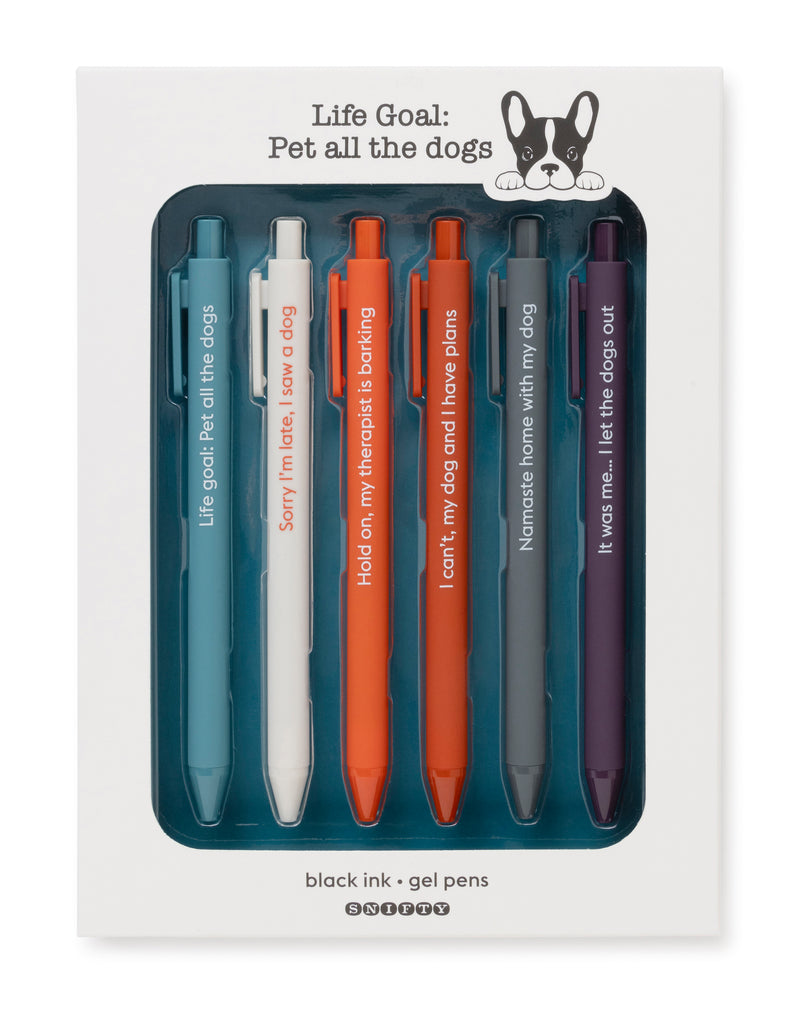 PEN SET - LIFE GOAL: PET ALL THE DOGS