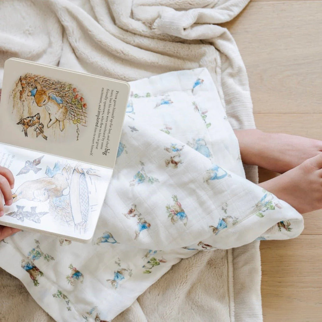 Peter Rabbit Bamboo Rayon Muslin/Lush Mini Blankets