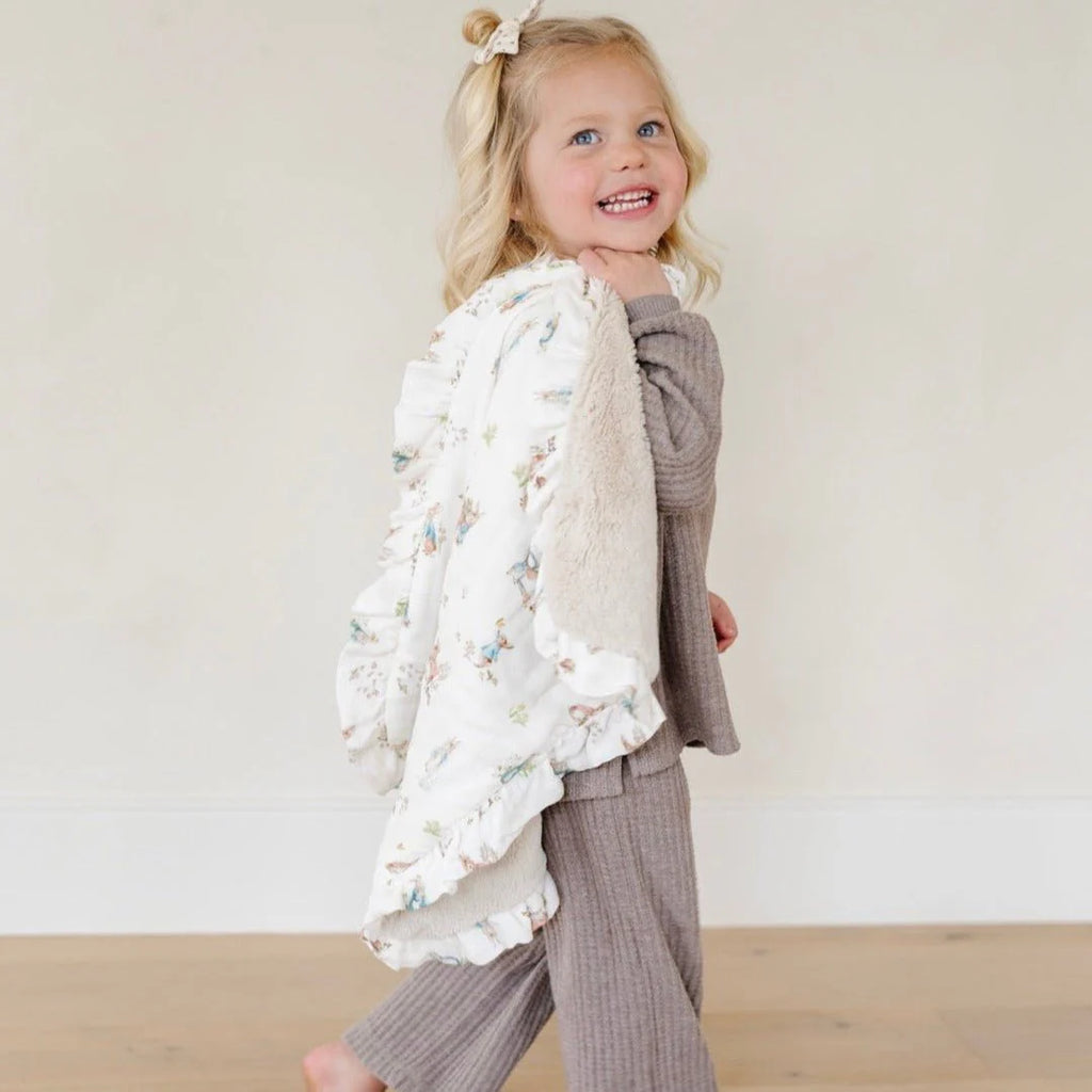 Peter Rabbit Bamboo Rayon Muslin/Lush Mini Blankets