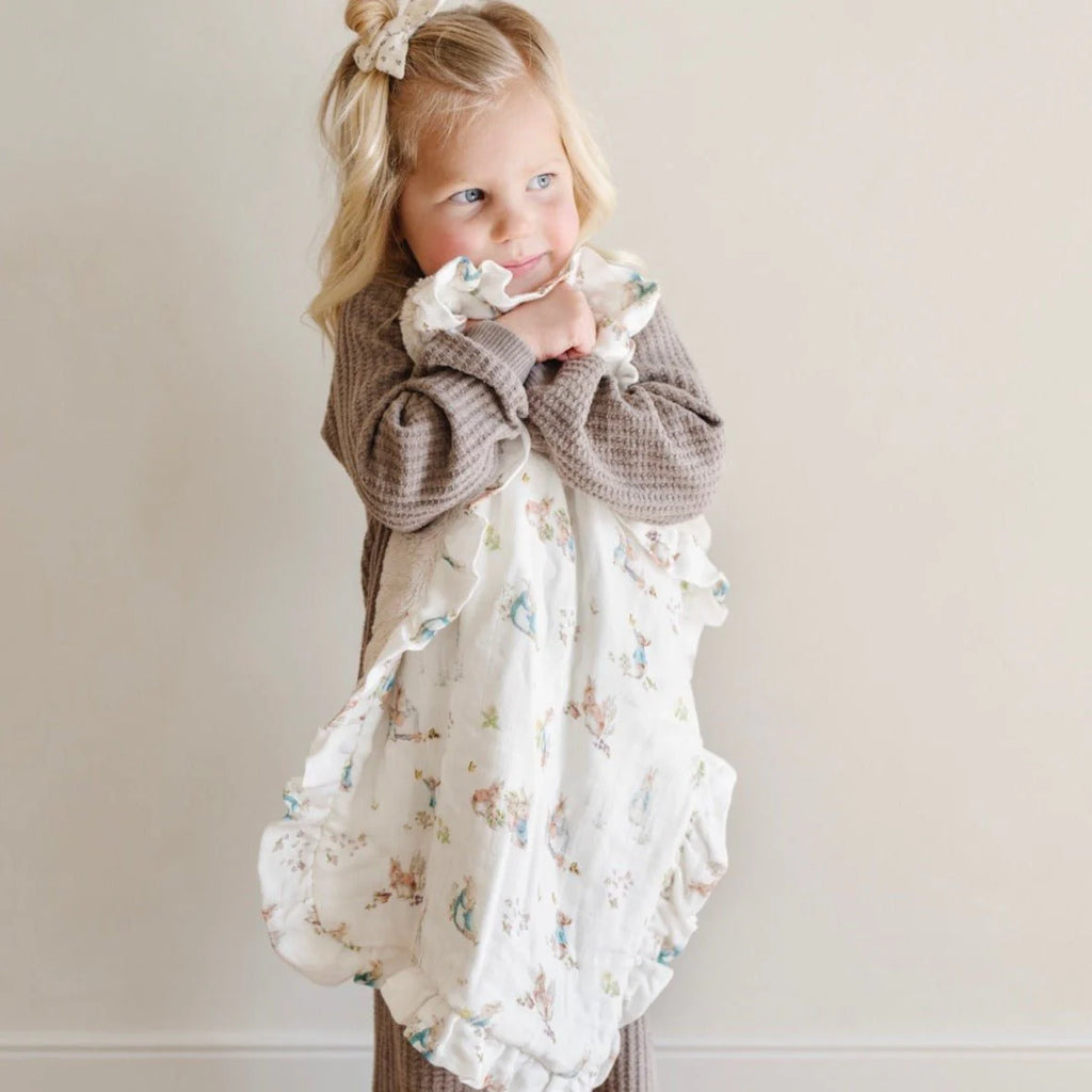 Peter Rabbit Bamboo Rayon Muslin/Lush Mini Blankets