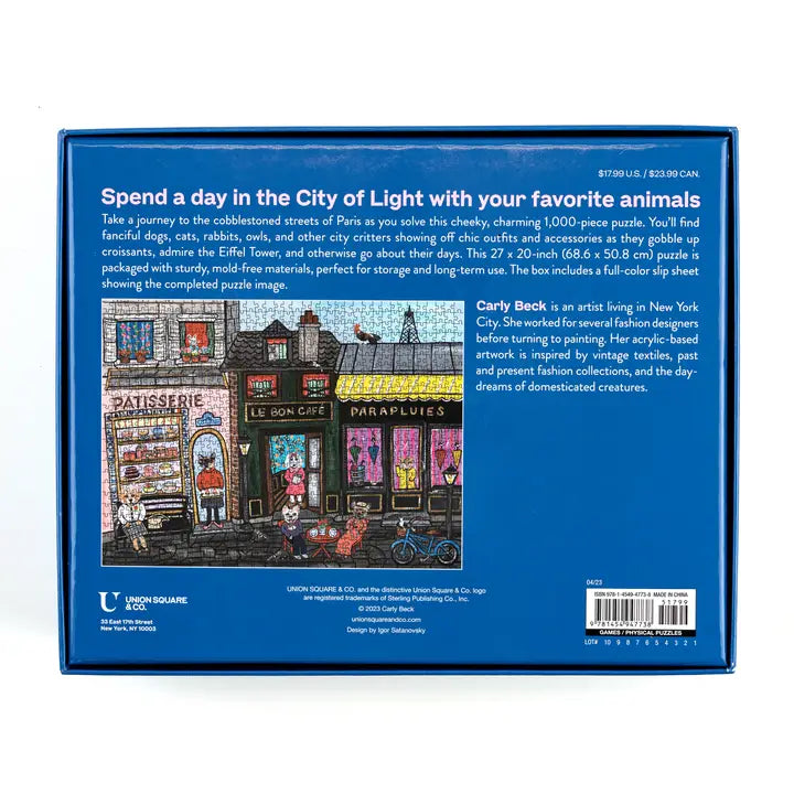 PETS IN PARIS 1,000-PIECE JIGSAW PUZZLE