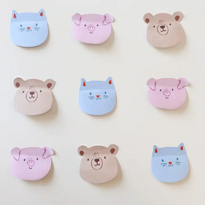 PIG FUNNY FACES STICKY NOTES