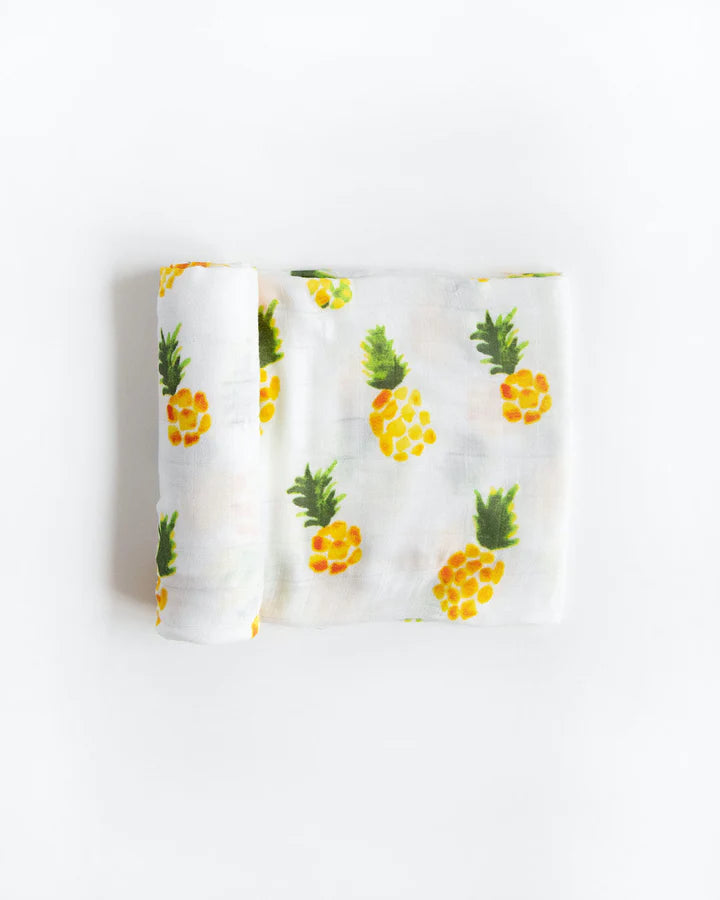DELUXE MUSLIN SWADDLE BLANKET - PINEAPPLE