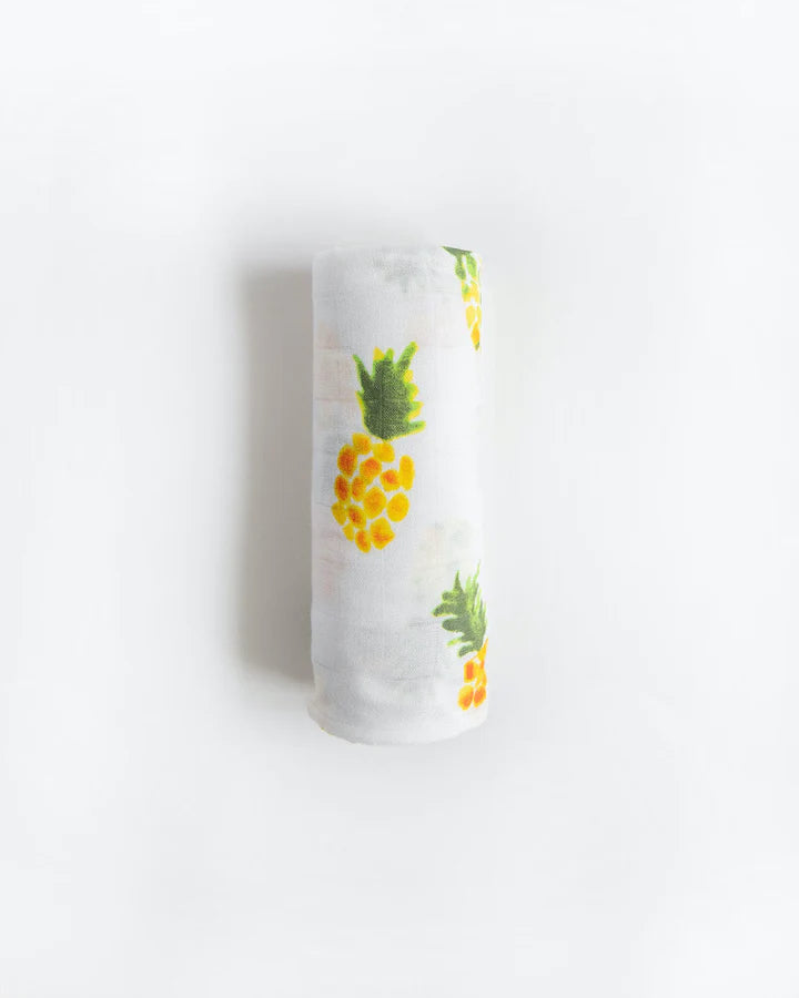 DELUXE MUSLIN SWADDLE BLANKET - PINEAPPLE