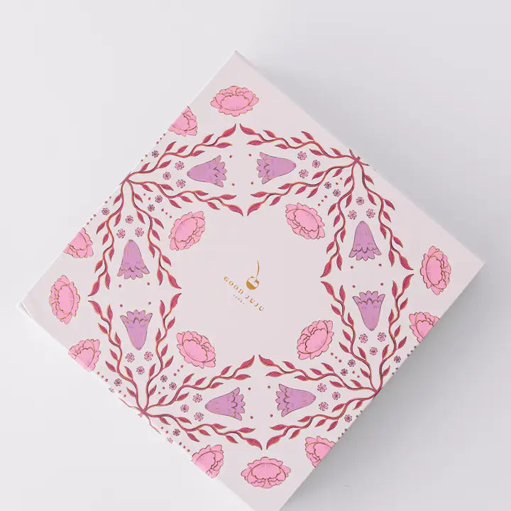 FOLK PATTERN LUXURY STATIONERY SET - PINK/PURPLE