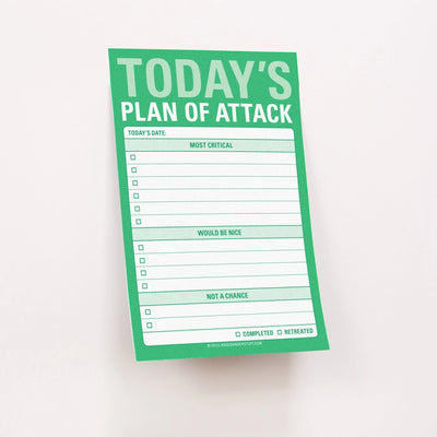 TODAY'S PLAN OF ATTACK GREAT BIG STICKY NOTES