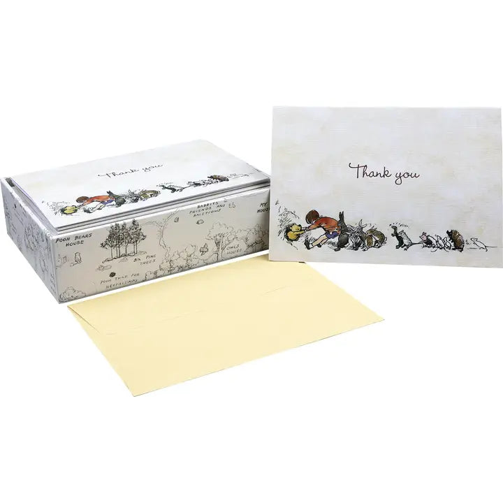 Pooh Bear Thank You Notes