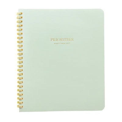 PRIORITIES NOTEBOOK, GREEN