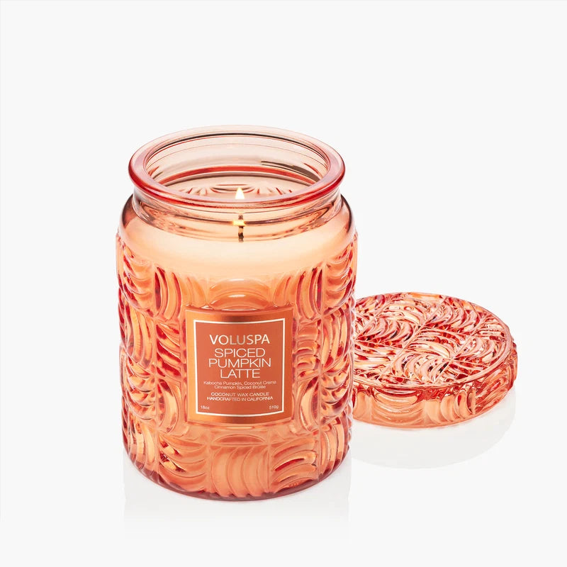 Voluspa Spiced Pumpkin Latte, Jar Candle