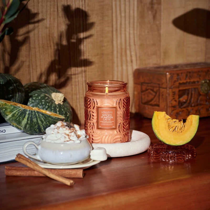 Voluspa Spiced Pumpkin Latte, Jar Candle