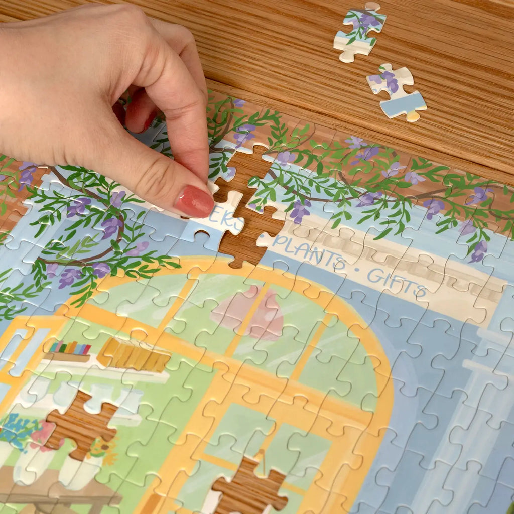 Flower Shop - 400 Piece Panoramic Jigsaw Puzzle