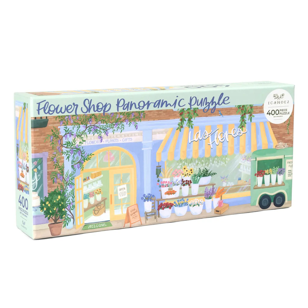 Flower Shop - 400 Piece Panoramic Jigsaw Puzzle