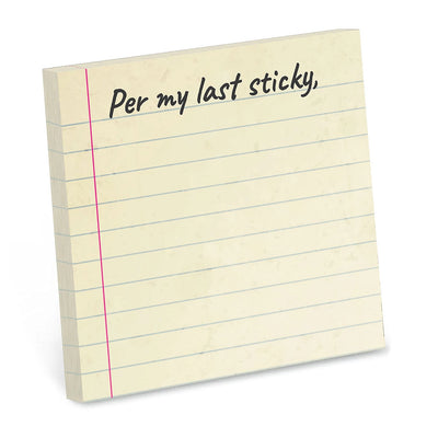 Per My Last Sticky - Funny Sticky Note Pad