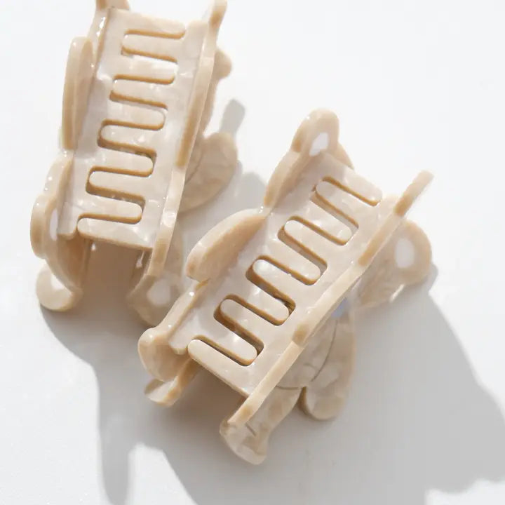 Petite Teddy Bear Claw Clip