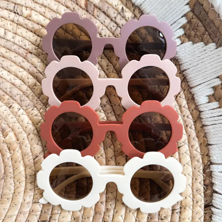 Pale Pink Flower Sunglasses
