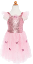 Pink Sequins Butterfly Dress & Wings, Size 5-7