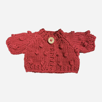 Popcorn Cotton Cardigan For Stuffed Animal