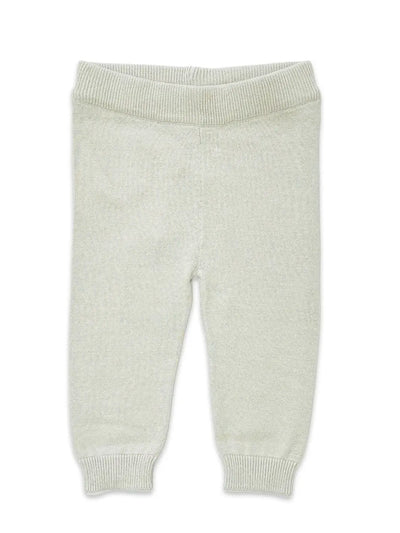 Pocket Sweater Knit Baby Legging Pants Stone
