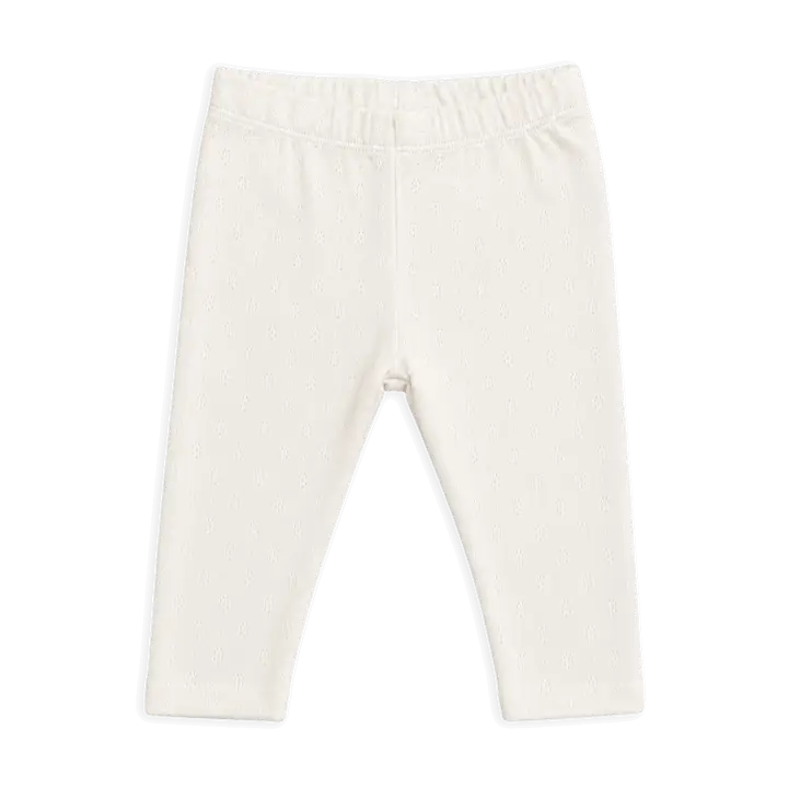 Pointelle Knit Stretch Baby Leggings Pants