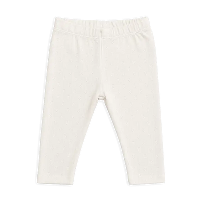 Pointelle Knit Stretch Baby Leggings Pants