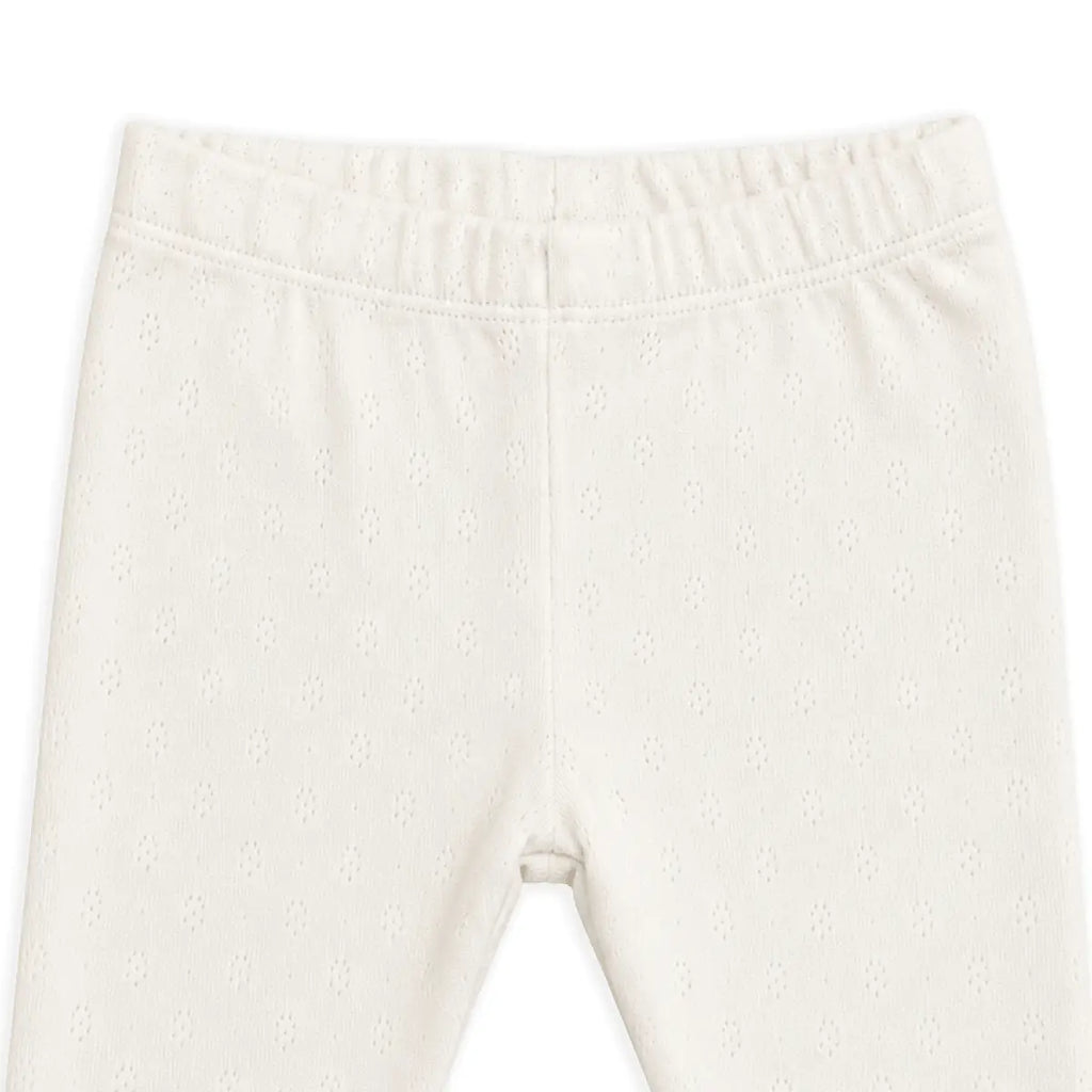 Pointelle Knit Stretch Baby Leggings Pants