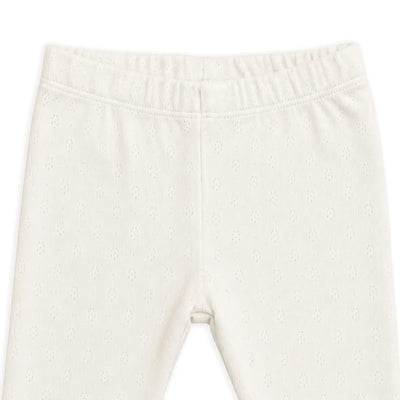 Pointelle Knit Stretch Baby Leggings Pants