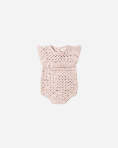 Pointelle Ruffle Romper