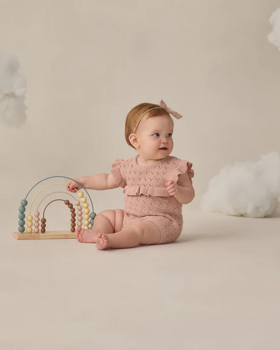 Pointelle Ruffle Romper