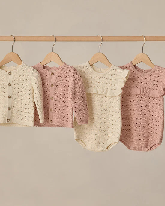 Pointelle Ruffle Romper