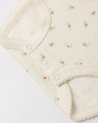 Pointelle Skirted Bodysuit Petit Fleur