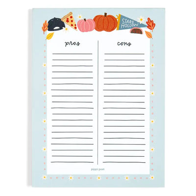 Pros & Cons Stars Hollow 6x8 Notepad