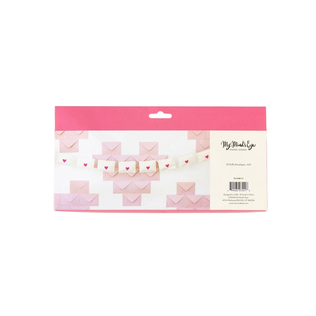 Puffy Felt Love Envelope Banner