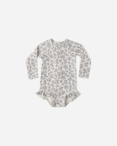 Olivia Rashguard One-Piece Blue Floral