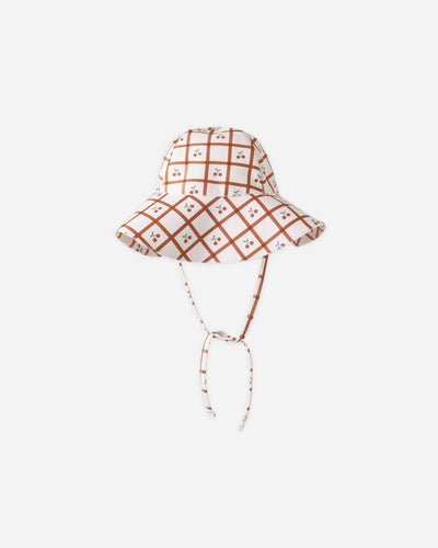 Floppy Swim Hat Cherry Check