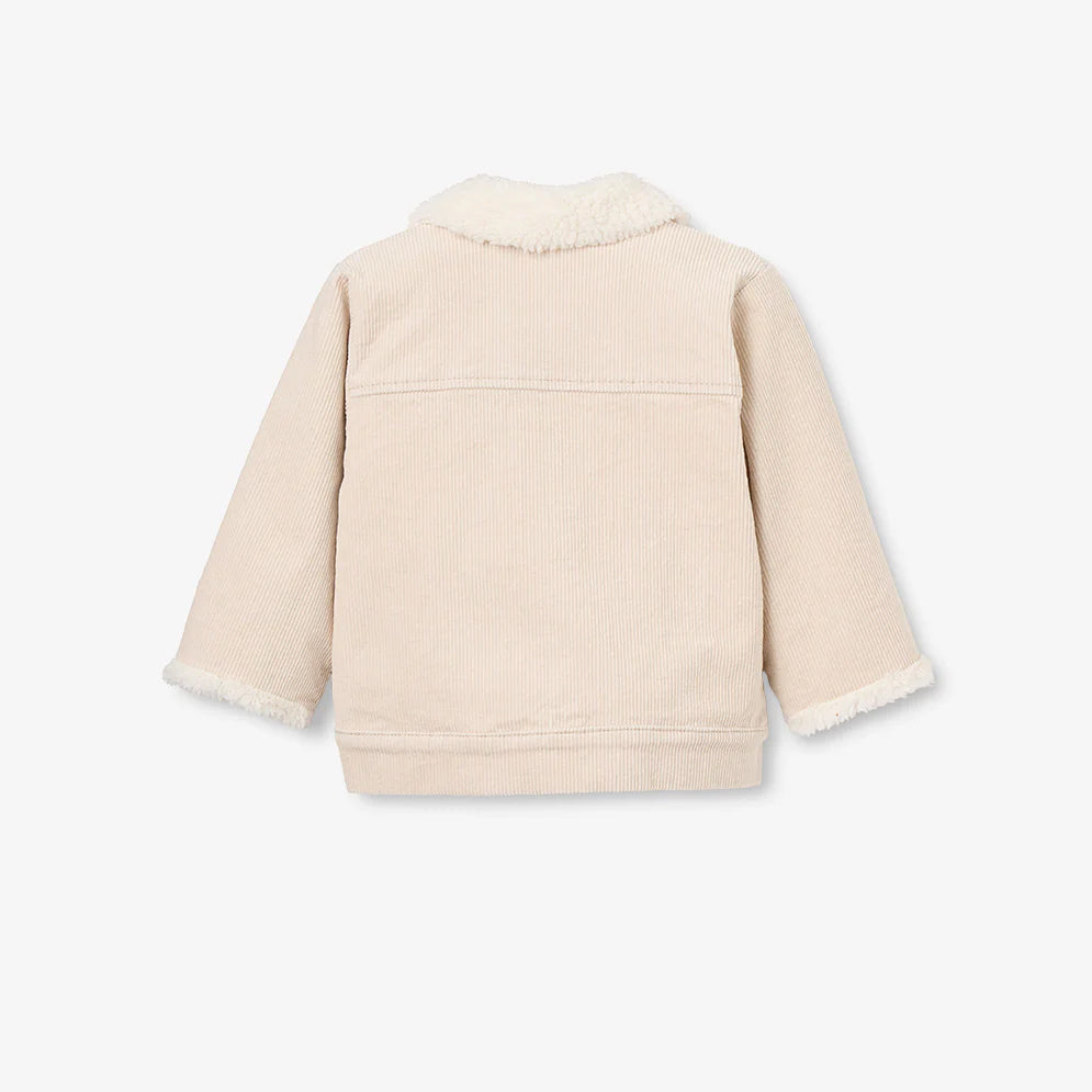 Rainy Day Corduroy Jacket w/Sherpa Trim