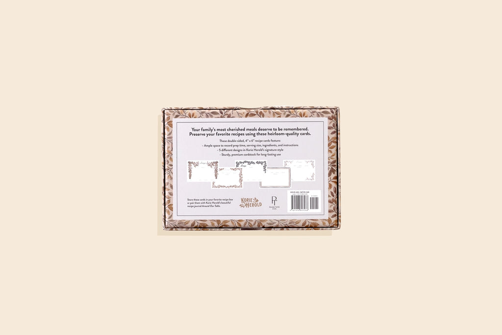 RECIPE BOX OF RECIPE CARDS