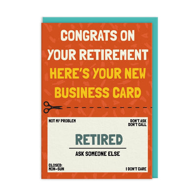 RETIREMENT BUSINESS CARD