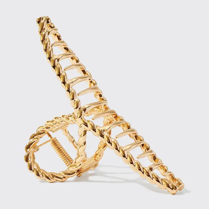 METAL ROPE CLAW CLIP - GOLD