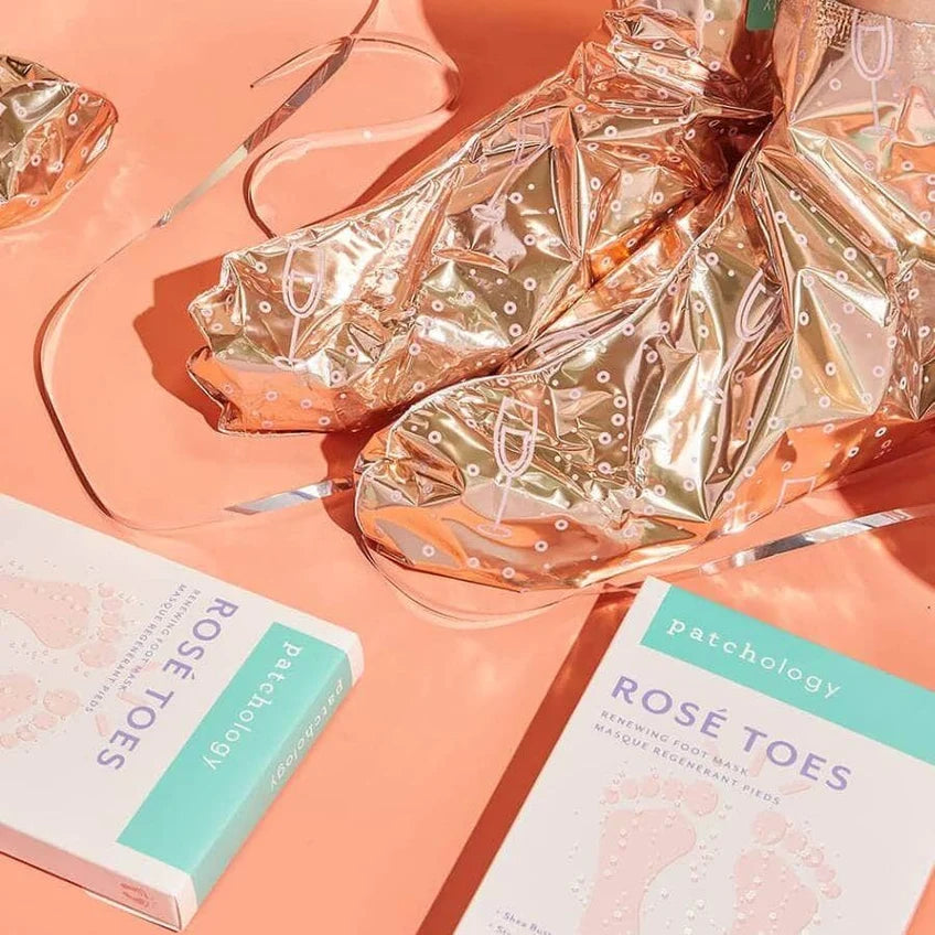Patchology Rosé Toes Renewing Foot Mask