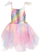Rainbow Fairy Dress & Wings, Multi, Size 5-6