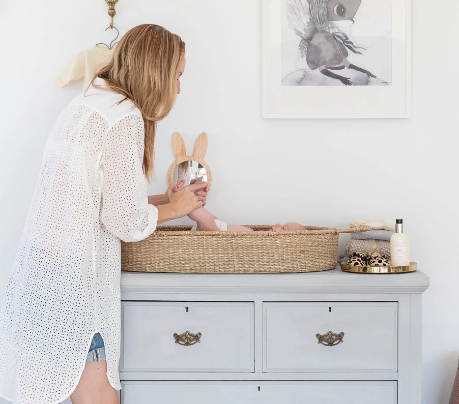 Raw Baby Changing Basket Set