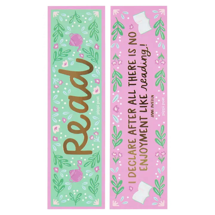Read Gold Foil Bookmark Set
