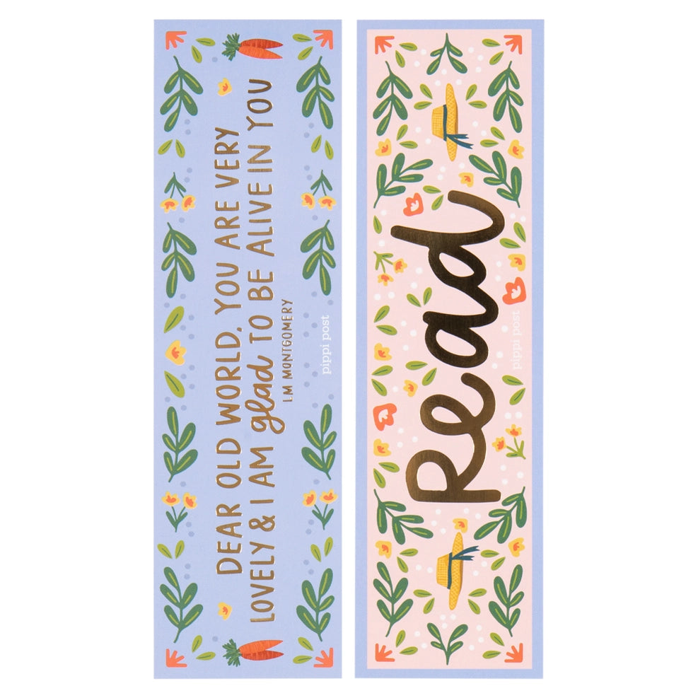 Read Gold Foil Bookmark Set