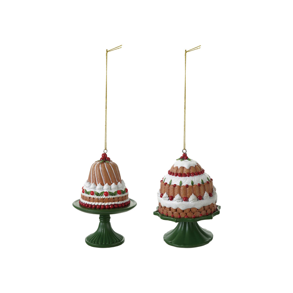 Resin Cake on Pedestal Ornament