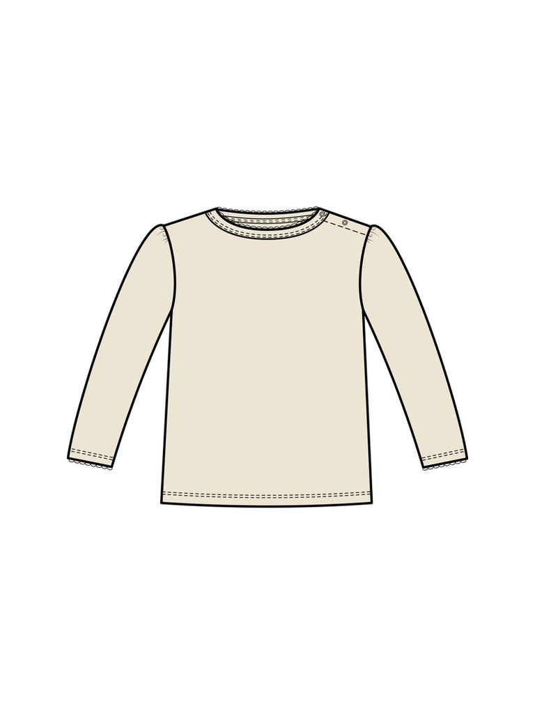 Kate Pointelle Long Sleeve Top