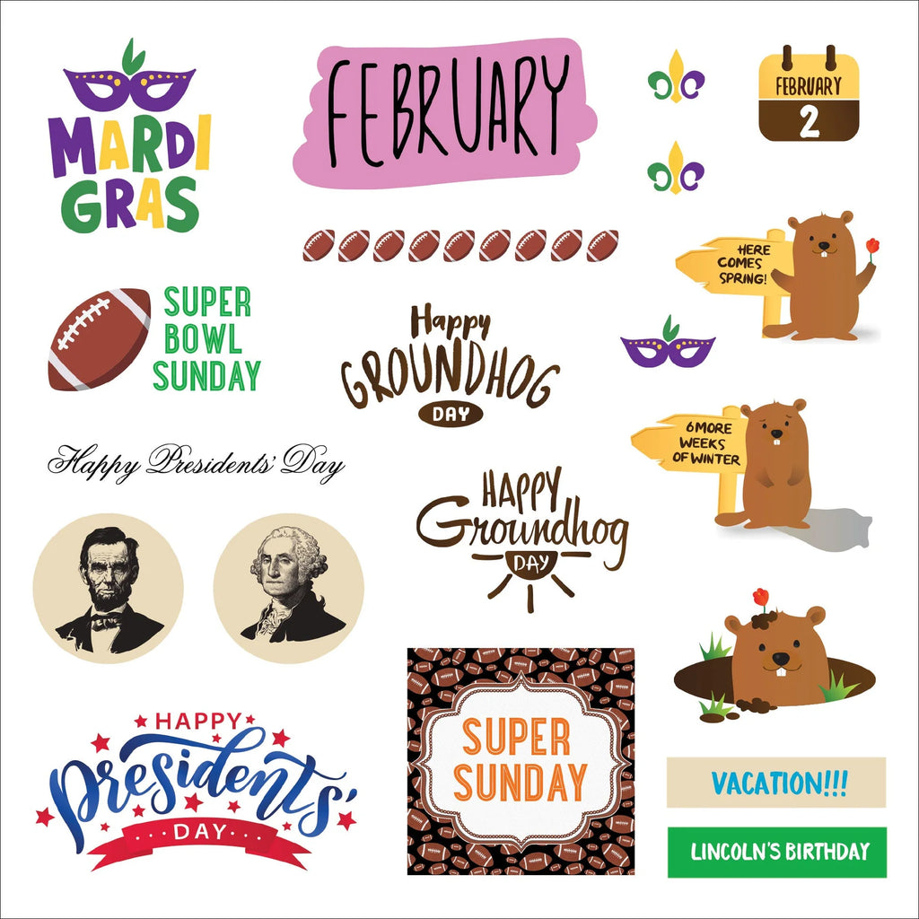A YEAR IN STICKERS: FUN PICTURES AND WORDS TO HIGHLIGHT CELEBRATIONS