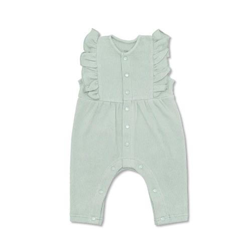 WAFFLE RUFFLE COVERALL