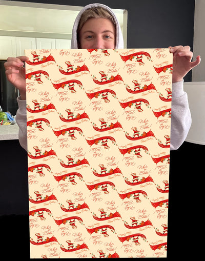 Santa b** Wrapping Paper