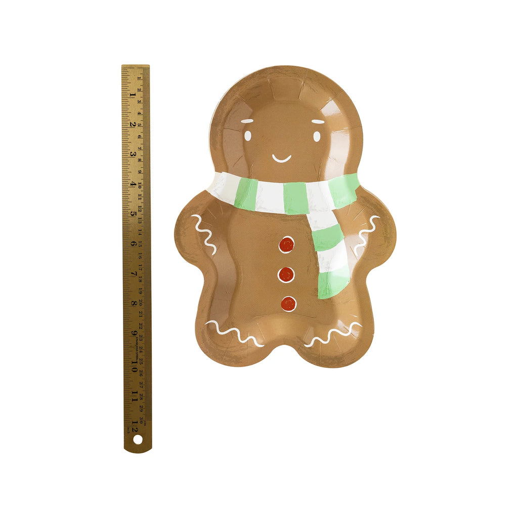 SCARF MAN SHAPED PAPER PLATE