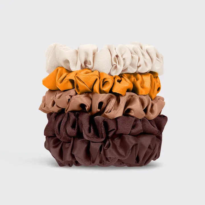 SATIN PETITE SCRUNCHIES 5PC SAT - SEDONA